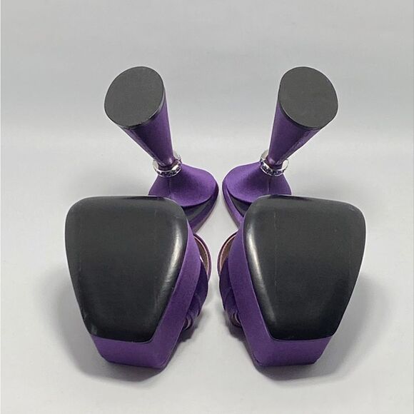 D'Accori Sienna Satin Platform Mules size 38.5 - Picture 12 of 13